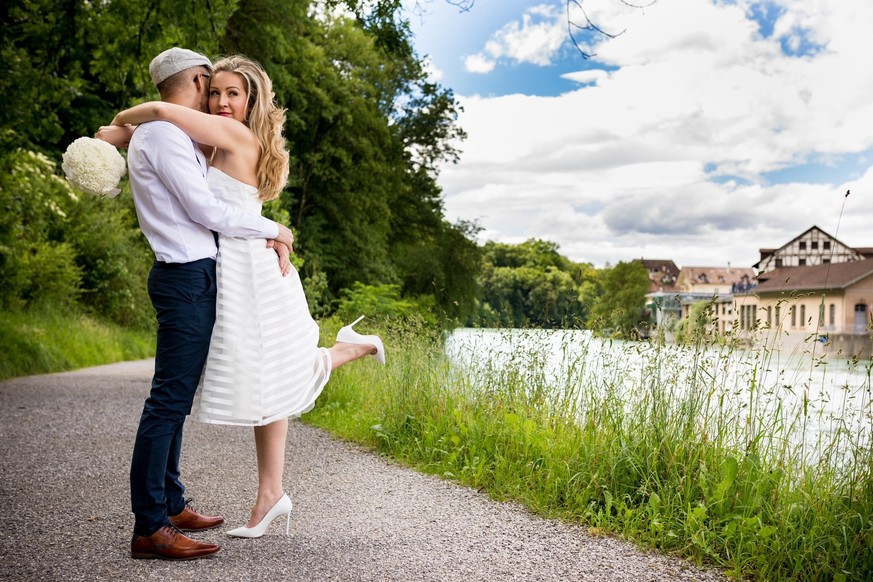 Sophie et Marco lors de leur mariage