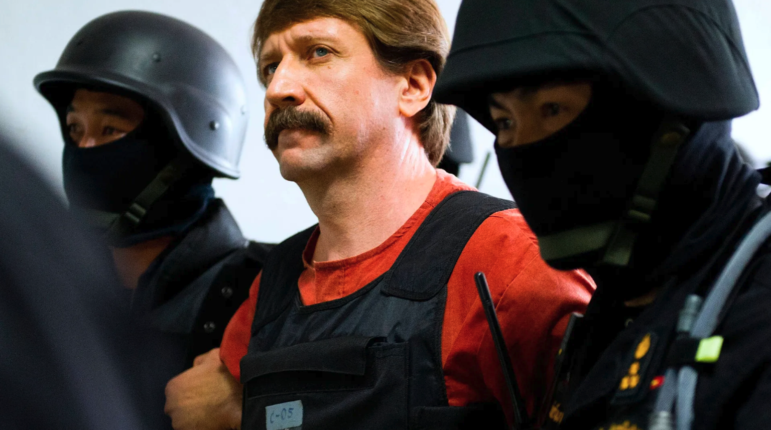 Viktor Bout lors de son arrestation en Thaïlande en 2010
