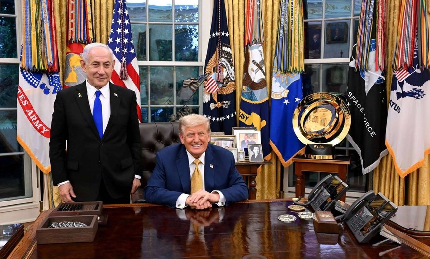 Donald Trump et le Premier ministre israélien Benjamin Netanyahou.