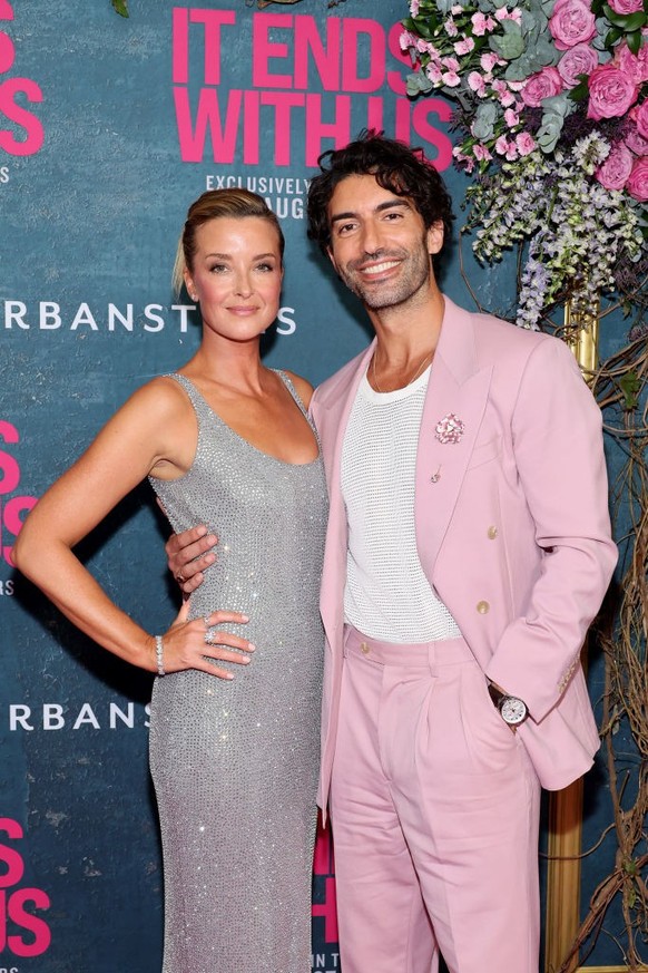 NEW YORK, NEW YORK - AUGUST 06: (L-R) Emily Baldoni and Justin Baldoni attend the &quot;It Ends With Us&quot; New York Premiere at AMC Lincoln Square Theater on August 06, 2024 in New York City. (Phot ...
