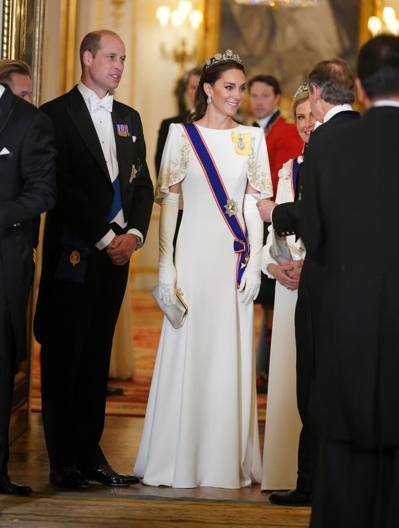 State Visit to the UK by the President of South Korea Catherine, Princess of Wales, at a State Banquet for the President and First Lady of South Korea at Buckingham Palace in London on the first day o ...