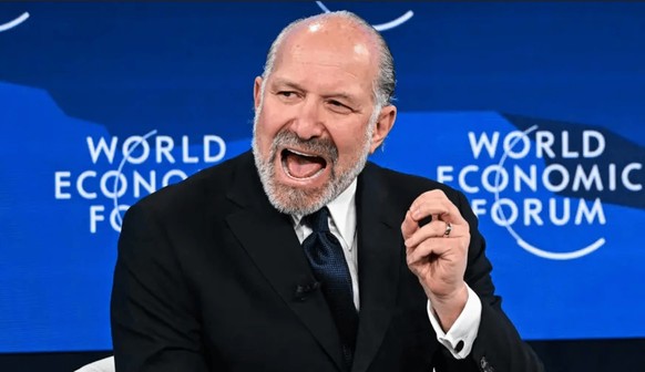 Howard Lutnick lors du dernier Forum économique mondial à Davos.
