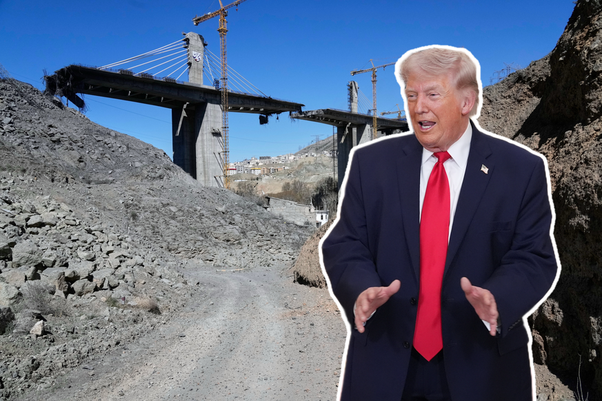 Donald Trump s'est vanté d'avoir bombardé et détruit le pont à haubans de Karaj, non-loin de Téhéran, alors qu'il était encore en construction et devait être le fleuron de l'ingéni ...