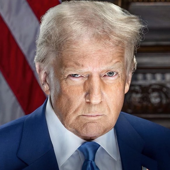 Le nouveau portrait officiel de Donald Trump a suscité des comparaisons avec son célèbre mugshot de 2023, pris dans la prison du comté de Fulton.