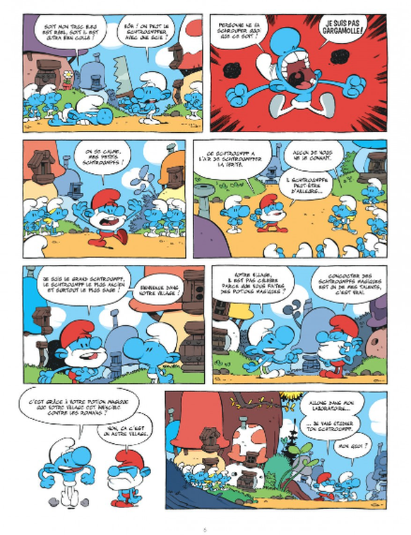 ALBUMOne-shot Schtroumpfs par…, Tome 1, extrait.