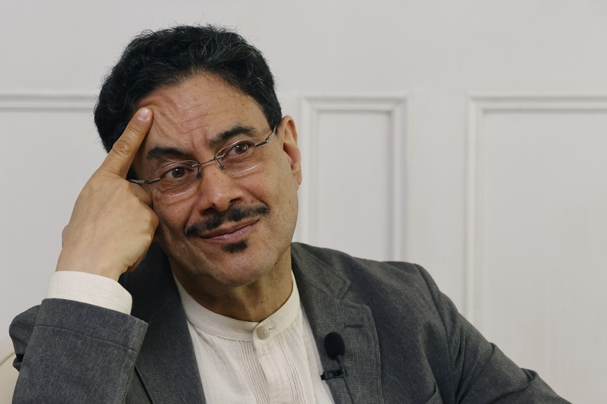 epa13003017 Colombian presidential candidate Ivan Cepeda of the Pacto Historico party looks on during an interview in Bogota, Colombia, 28 May 2026 (issued 29 May 2026). The presidential election is s ...