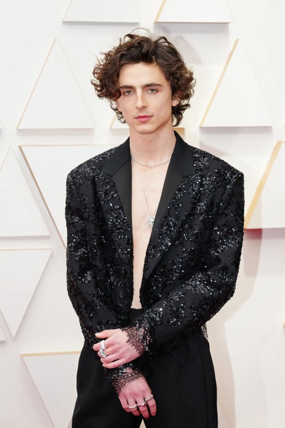 Timothée Chalamet attends the 94th Annual Academy Awards at Hollywood and Highland on March 27, 2022 in Hollywood, California.