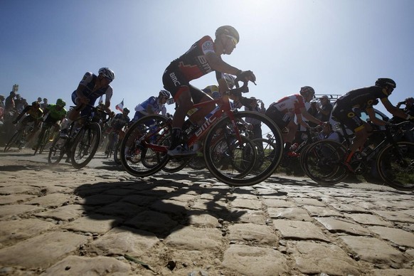 Le type de chemin que les coureurs empruntent dans l'Enfer du nord.