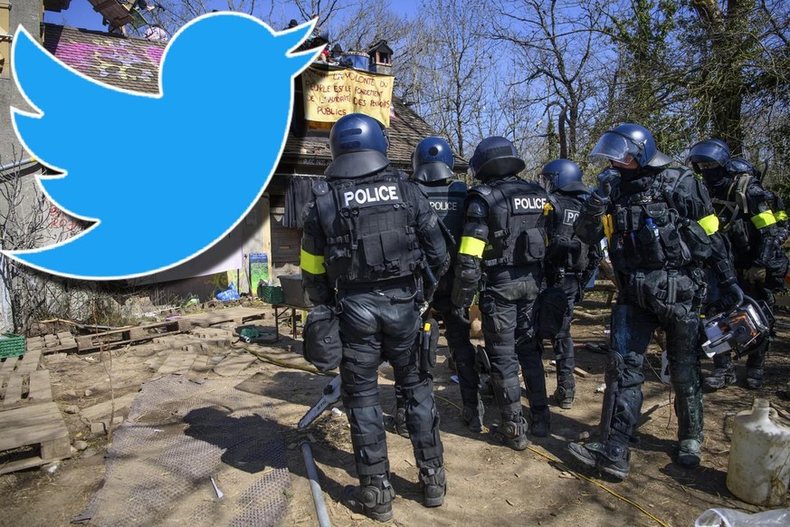 ZAD police twitter intervention vaud mormont