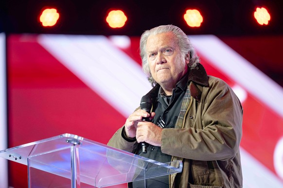 Steve Bannon speaks during Turning Point USA's AmericaFest 2025, Friday, Dec. 19, 2025, in Phoenix. (AP Photo/Jon Cherry)
Arizona Turning Point Conference