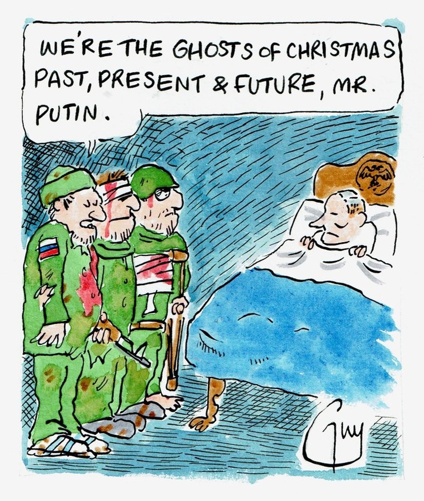 «Nous sommes les fantômes de Noël passé, présent et futur, monsieur Poutine.»
