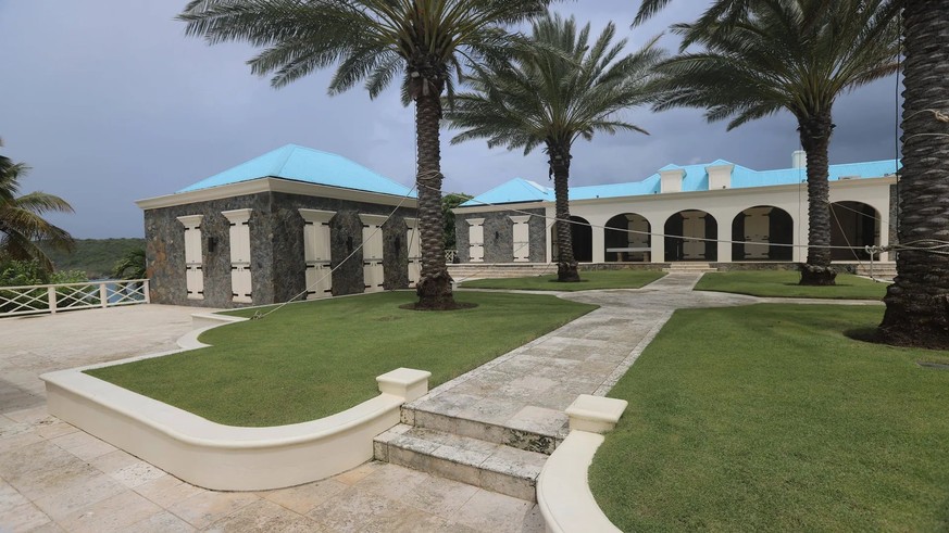 Photo tirée des dossiers Epstein: la maison principale située sur l'île Little St. James, propriété d'Epstein.