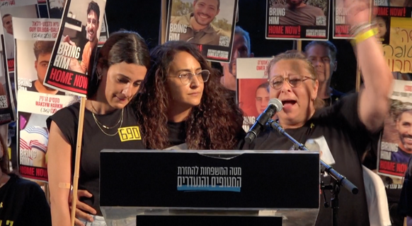 Silvia Cunio et ses deux fils otages israéliens à Gaza