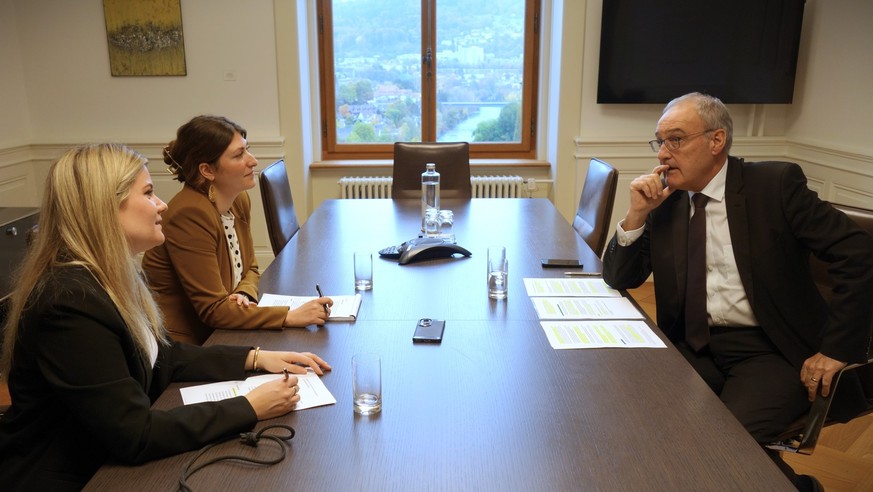 Bundesrat Guy Parmelin im Interview mit watson Ende Oktober 2024.