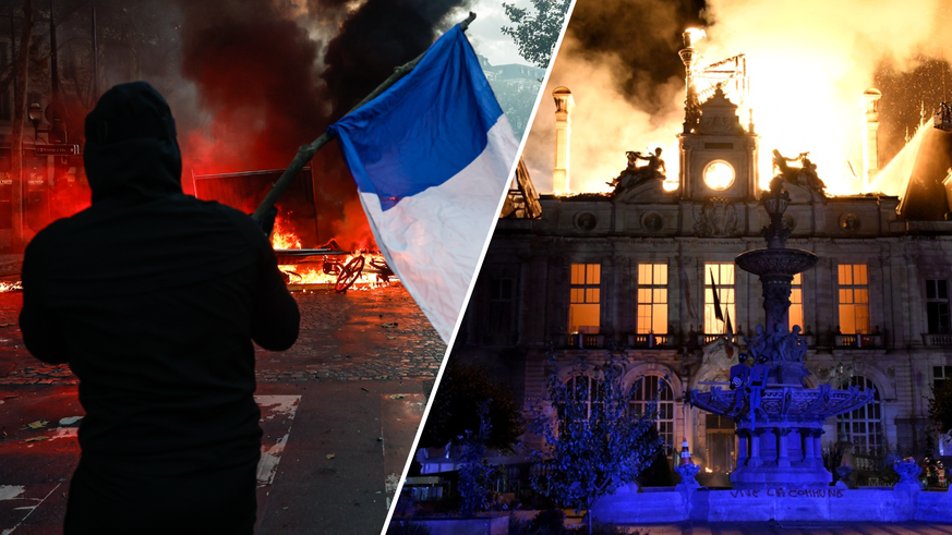 «Des rues entières ravagées»: la France sous le choc après les manifs