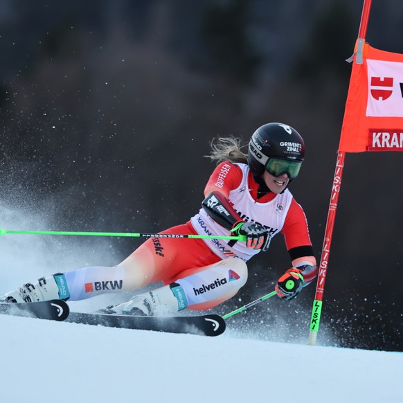 Camille Rast a signé le meilleur temps de la 1re manche à Kranjska Gora