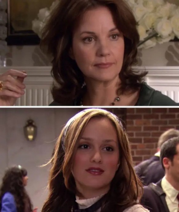 Margaret Colin as Eleanor and Leighton Meester as Blair Waldorf in Gossip Girl
