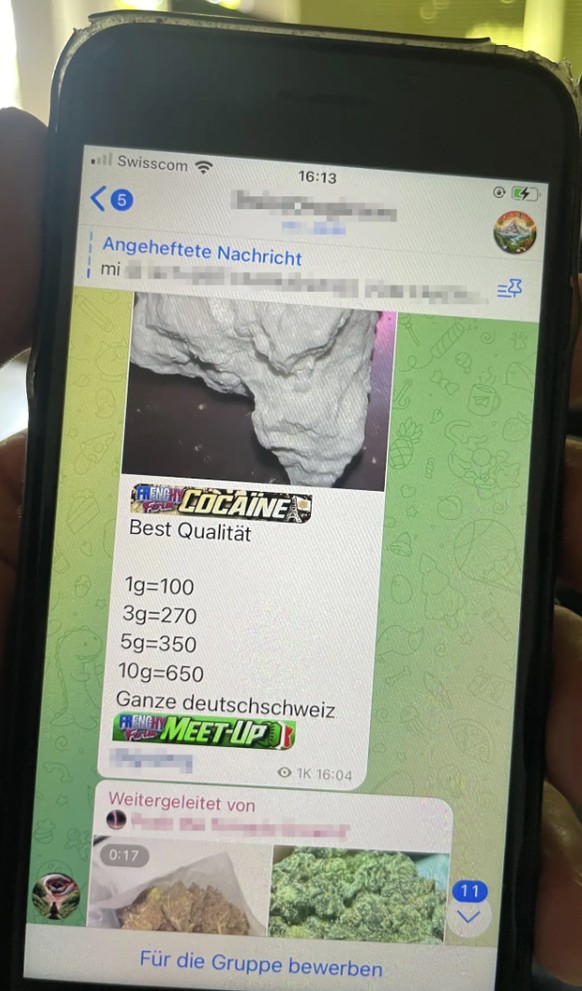 Capture d&#039;écran Telegram