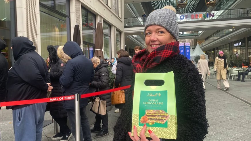 Natascha, experte en vins: elle a attendu plus de trois heures pour acheter une barre de chocolat.
