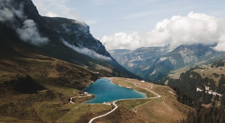 Le Waldisee, au-dessus du Bisistal.