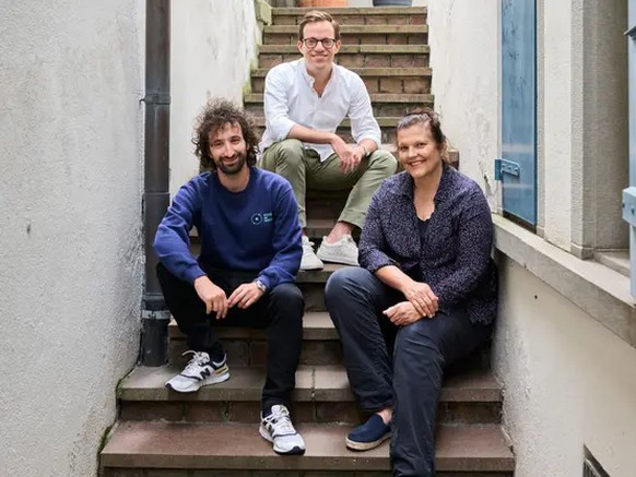 Die drei Gründer von Oxygen at Work: Joel Bloch, Manuel Winter und Rita Salathé (v.l.).