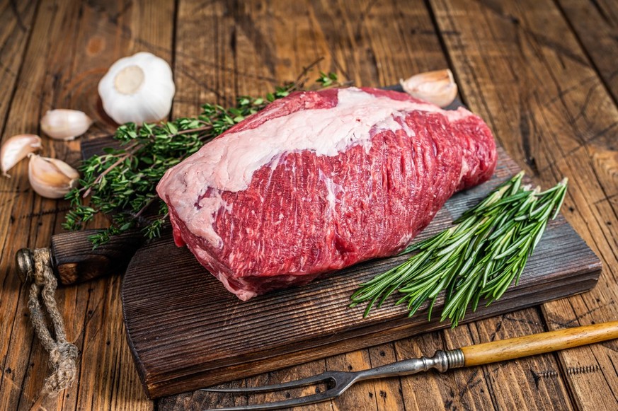 Beef brisket - slow smoking bbq style.