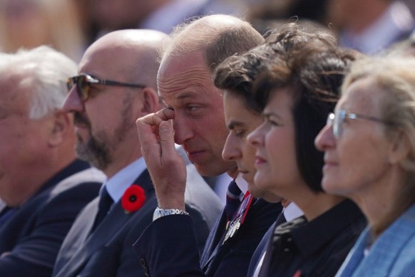 COURSEULLES-SUR-MER, FRANCE - JUNE 6: Prince William, Prince of Wales attends the Government of Canada ceremony to mark the 80th anniversary of D-Day, at Juno Beach on June 6, 2024 in Courseulles-sur- ...