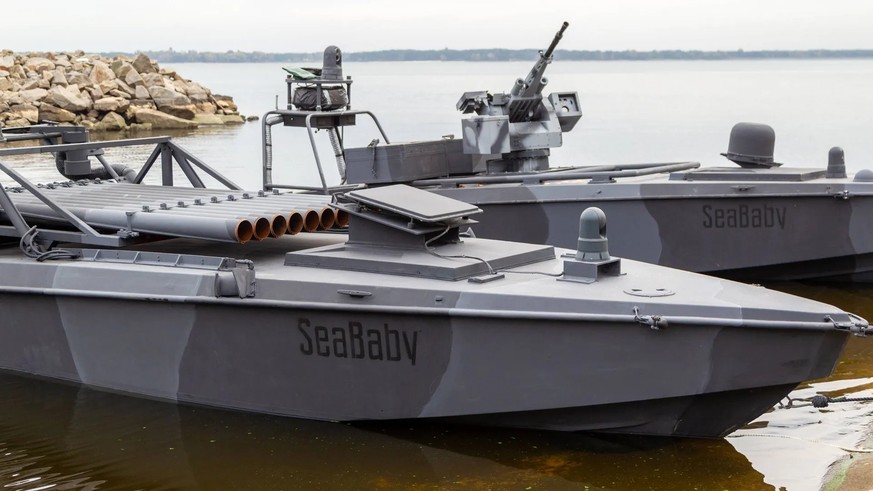 Des drones maritimes ukrainiens de type «Sea Baby»: il en existe désormais des versions submersibles.