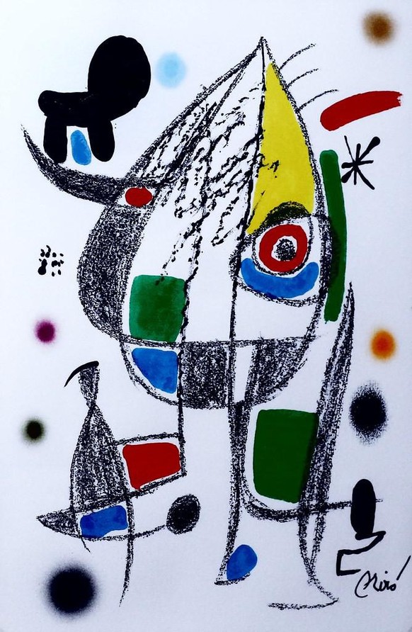 Une lithographie de Miro qui pourrait se trouver dans le salon de Valérie Pécresse.