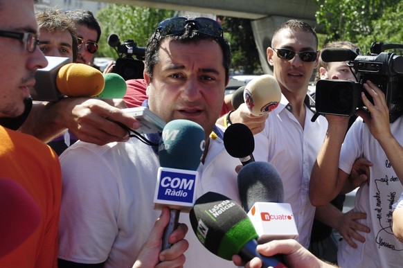 FILE - Mino Raiola arrives at the Camp Nou stadium in Barcelona, Spain, on Aug. 26, 2010. Superstar agent Mino Raiola has died after a long illness. He was 54. Raiola had been undergoing treatment at  ...