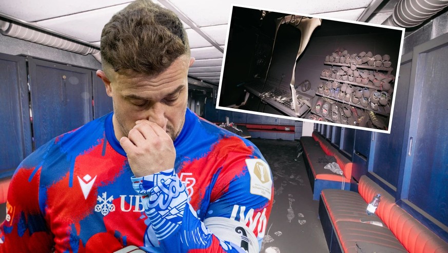 Voici les images du vestiaire calciné du FC Bâle 