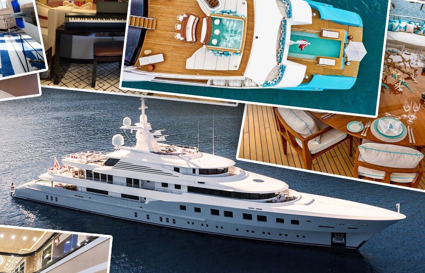 Bar-Jacuzzi et cinéma 3D: ce superyacht russe confisqué est à vendre