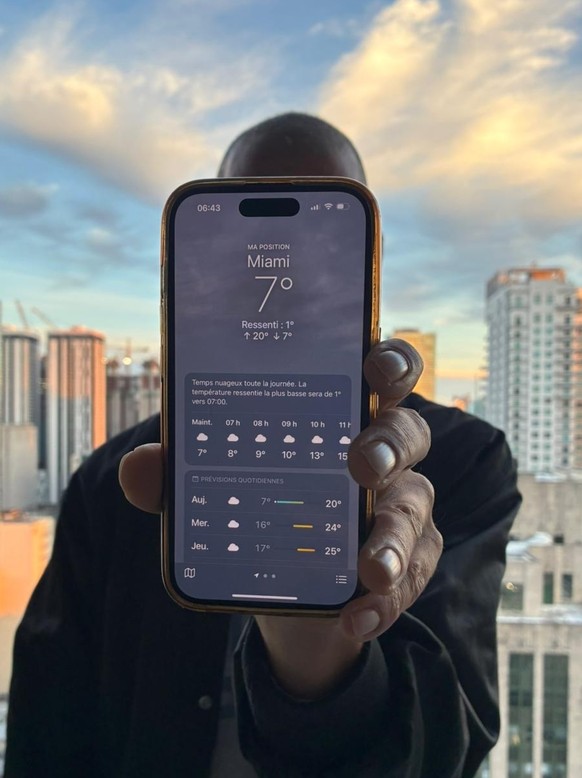 Ben alors, Miami, on se les gèle?