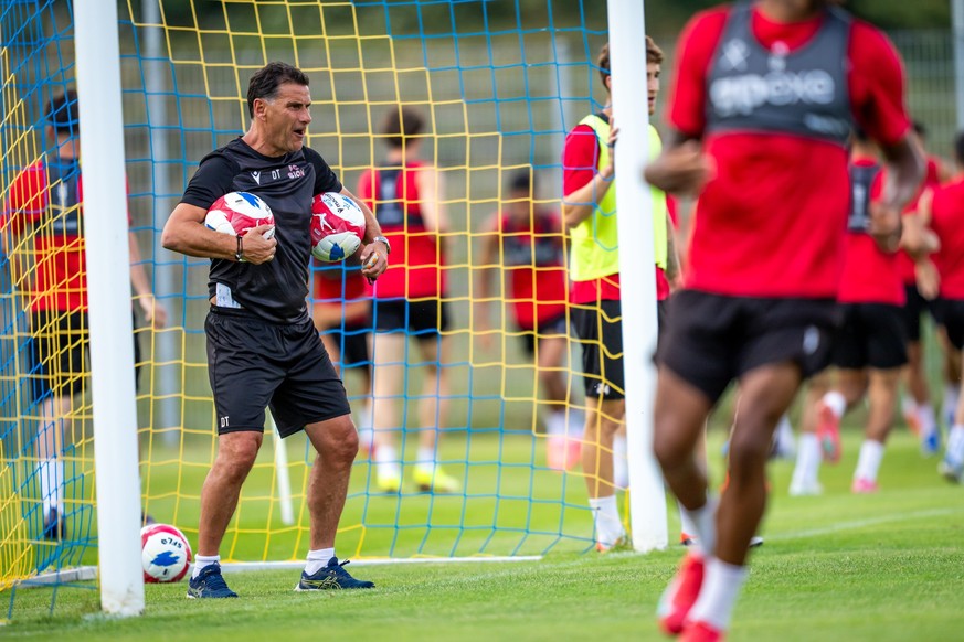Didier Tholot, entraineur du FC Sion, lors d&#039;un camp d&#039;entrainement du FC Sion avant la nouvelle saison de Super League de football le lundi 23 juin 2025, au Stade du Christ Roi a Lens, en V ...