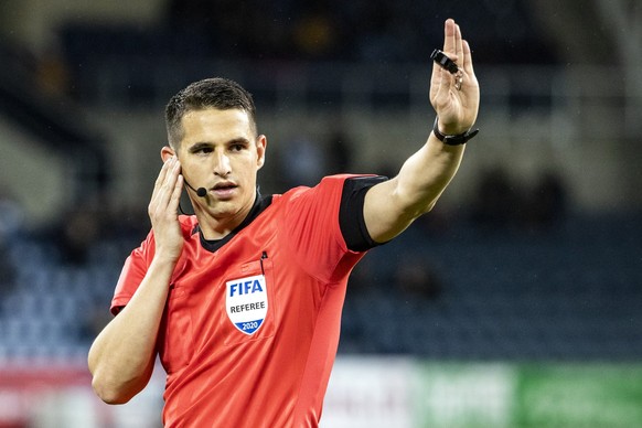 Schiedsrichter Lionel Tschudi im Fussball Meisterschaftsspiel der Super League zwischen dem FC Luzern und den BSC Young Boys, in der Swisspor Arena in Luzern, am Samstag, 1. Februar 2020. (KEYSTONE/Al ...
