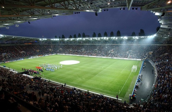 Le stade dans toute sa splendeur face aux Transalpins.