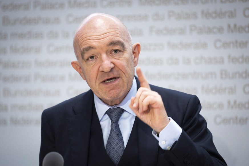 Daniel Jositsch, Staenderat SP-ZH, spricht waehrend einer Medienkonferenz des JA-Komitees &quot;Raus aus der Massentierhaltung&quot;, am Montag, 11. Juli 2022, in Bern. (KEYSTONE/Peter Klaunzer)