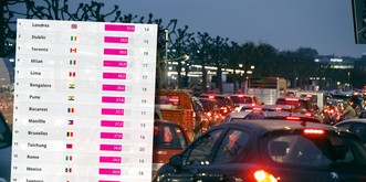 En voiture, Genève est pire que New Dehli ou Tokyo