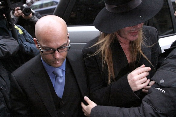 British fashion designer John Galliano and Fran Cutler at the Royal Albert Hall for Joaquín Cortés' 'Gipsy Passion' show, London, 13th April 1997. (Photo by Dave Benett/Getty Images)