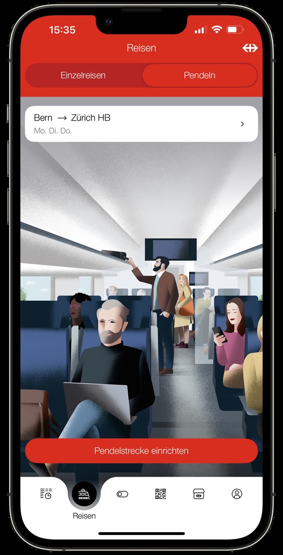 Die neue SBB-App soll Pendlerinnen und Pendlern den ÖV-Alltag mit praktischen neuen Funktionen erleichtern.