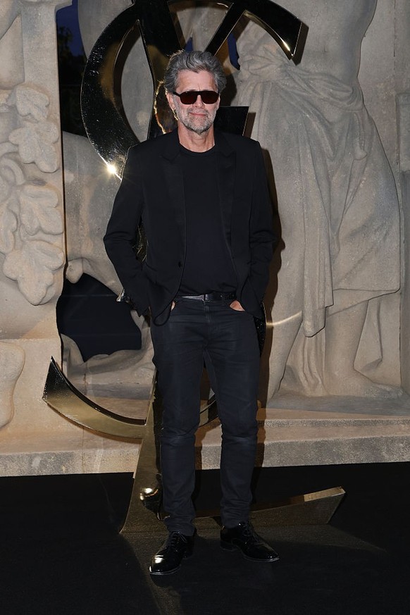 Chris Colls at the Saint Laurent fashion show as part of Spring/Summer 2026 Paris Fashion Week held at Fontaine du Trocadéro on September 29, 2025 in Paris, France. (Photo by River Callaway/WWD via Ge ...