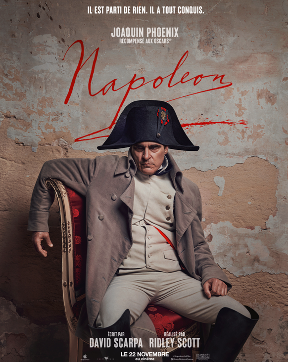 Joaquin Phoenix dans la peau de Napoléon.