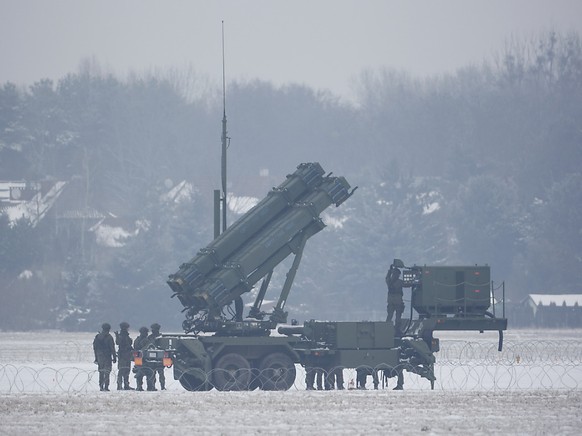L&#039;Ukraine a un urgent besoin de syst�me de d�fense antia�rien Patriot, comme ci-contre d�ploy�s en Poilogne l&#039;an dernier (Archives)..