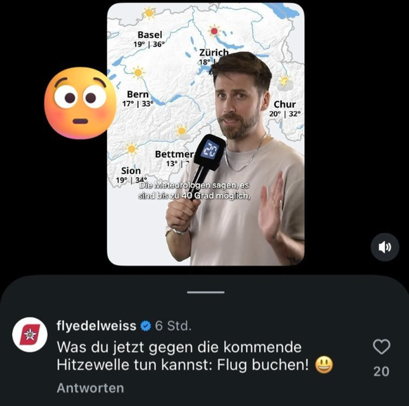 Edelweiss fait de la publicité en pleine vague de chaleur et présente ses excuses.