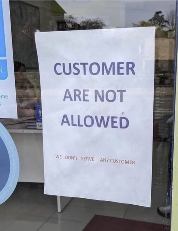 Die lustigsten fails der Woche: Keine Kunden, bitte