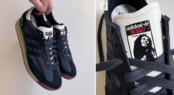 Une Adidas SL72 en hommage à Bob Marley: le rêve.