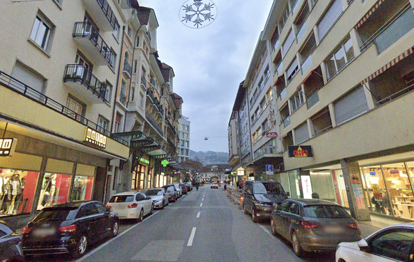 La rue du drame se situe à deux pas de la gare de Vevey.