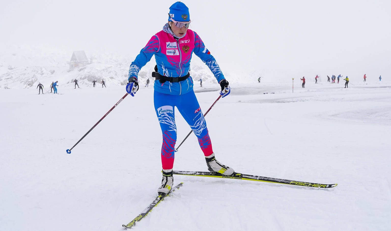 6668161 08.10.2021 Russia s Valeriya Vasnetsova attends the pre-season training camp of the Russia s biathlon team in Ramsau, Austria. Alexander Vilf / Sputnik Austria Biathlon Russia Team Training PU ...