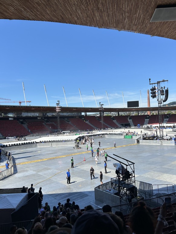 La scène du Eras Tour à Zurich