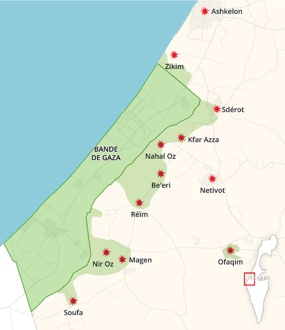 Des combats au sol éclatent autour de la bande de Gaza.